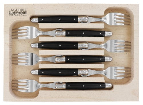 Dinner Fork Set - ANDRE VERDIER Black (6 Piece)