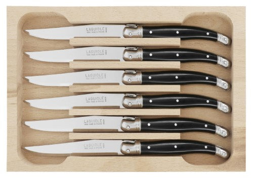 Dessert Knife Set - ANDRE VERDIER Black (6 Piece)