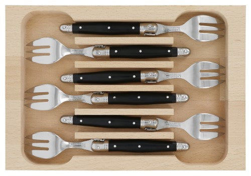 Cake Fork Set - ANDRE VERDIER Black (6 Piece)