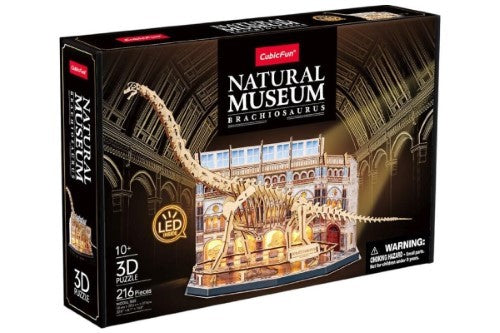 3D Puzzle - Cubic Fun Natural Museum Branchiosaurus (312pc)