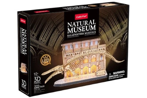 3D Puzzle - Cubic Fun Natural Museum Blue Whale (285pc)