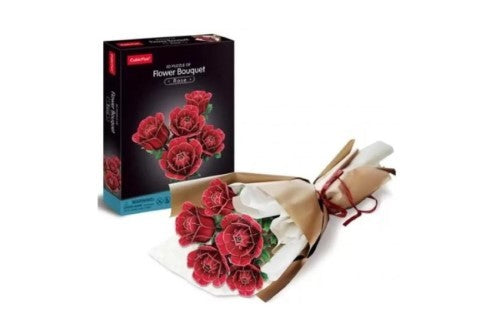 3D Puzzle - Cubic Fun Flower Bouquet Rose (312pcs)