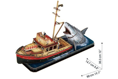 3D Puzzle - Cubic Fun Megaladon Boat Attack (285pc)