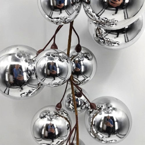 Christmas Baubles Garland - 200cm (Silver)