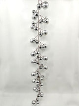 Christmas Baubles Garland - 200cm (Silver Texture)