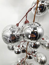Christmas Baubles Garland - 200cm (Silver Texture)