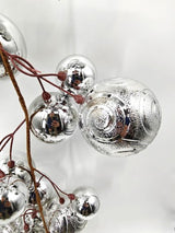 Christmas Baubles Garland - 200cm (Silver Texture)