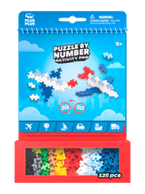 Plus Plus  Activity Pad Puzzle by Number - Transportation