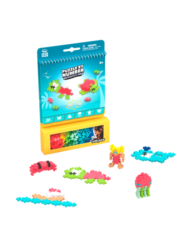 Plus Plus Activity Pad Puzzle by Number - Ocean