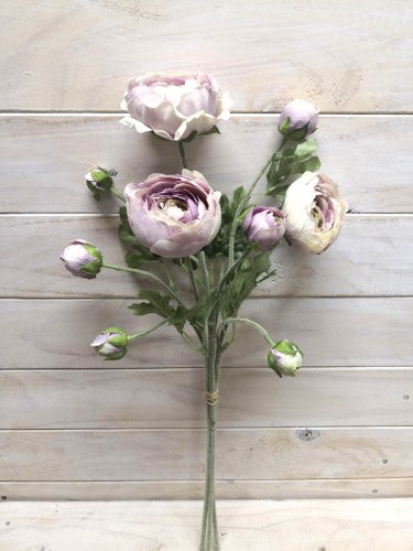 Artificial Ranunclutus Bundle (Purple)