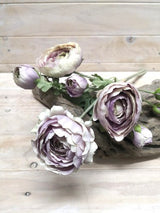 Artificial Ranunclutus Bundle (Purple)