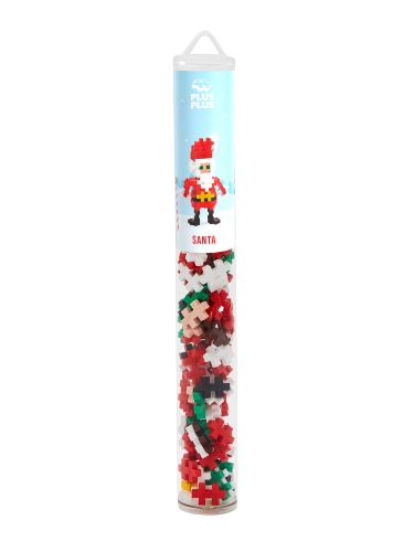 Plus Plus Building Set - Santa Mix (100pc Tube)