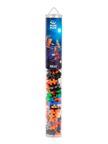 Plus Plus Building Set - Ninja Mix (100pc Tube)