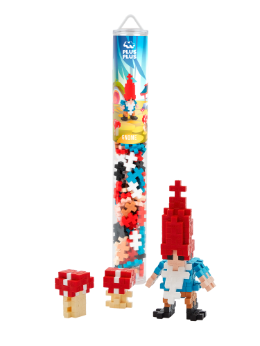 Plus Plus Building Set - Gnome Mix (100pc Tube)