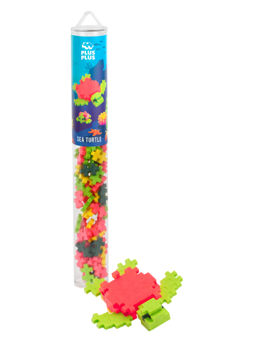 Plus Plus Building Set - Sea Turtle (100pc Tube)