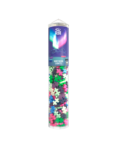 Plus Plus Building Set - Northern Lights (240pc Tube)