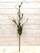 Artificial Branch With Green Moss (Large)
