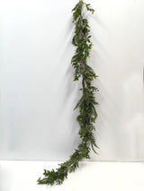 Artificial Mixed Leaf & Fern Garland (150cm)