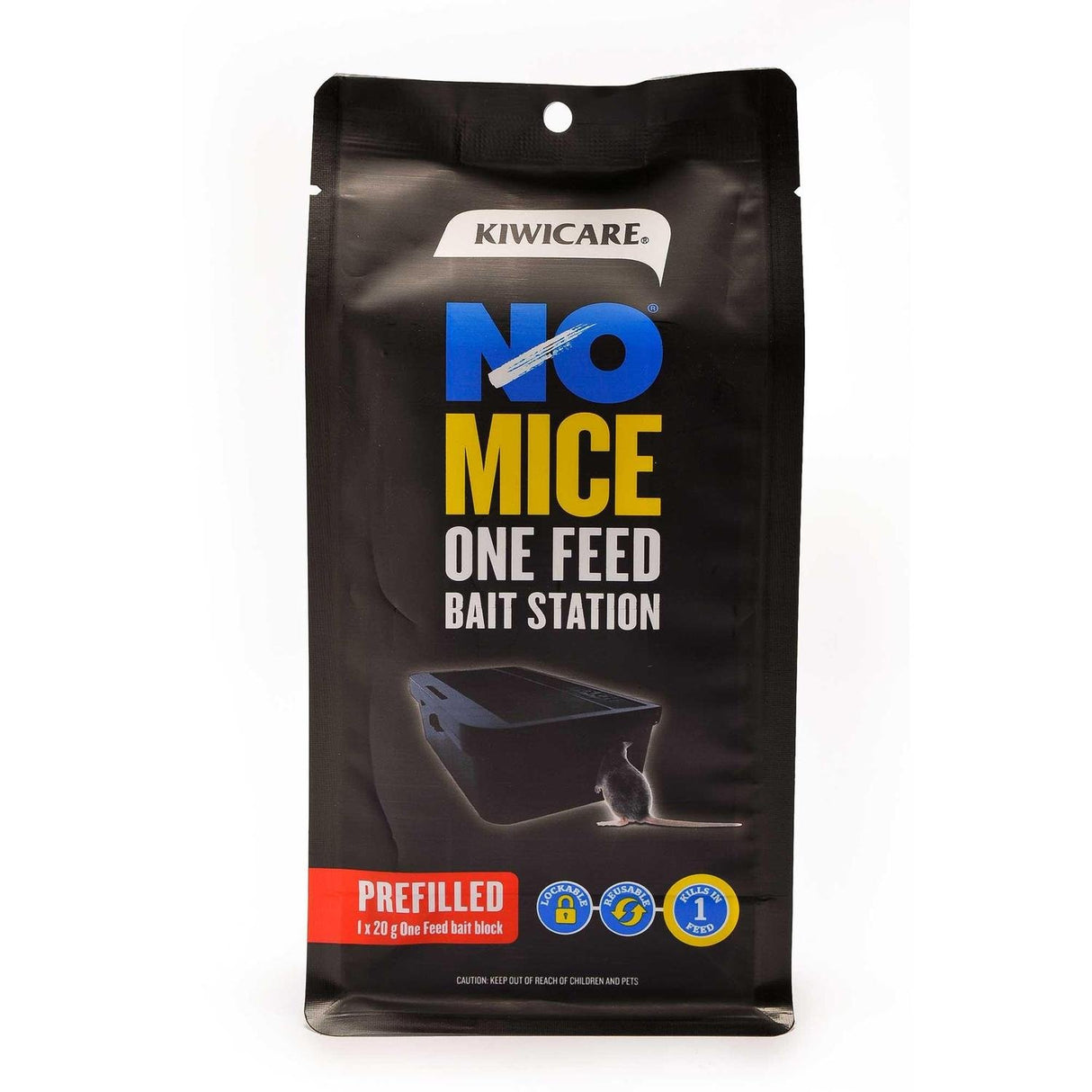 NO Mice One Feed Mice Bait Station - Kiwicare (Prefilled)