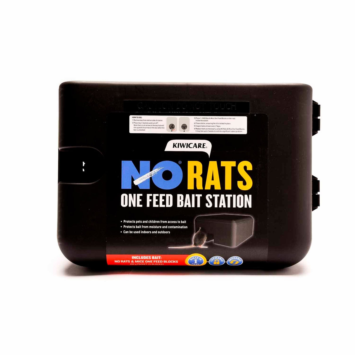 NO Rats One Feed Bait Station - Kiwicare (Prefilled)