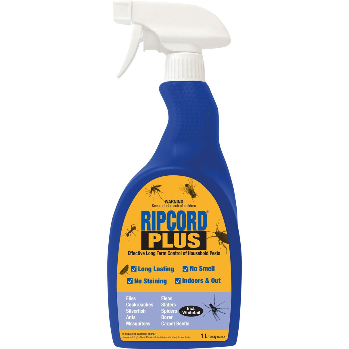 Insect Pest Control Spray - Ripcord Plus Ready to Use (1L)