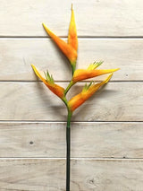 Artificial Heliconia Stem - Small (Orange)