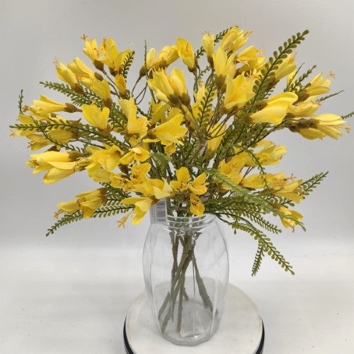 Artifical Cut Stem Kowhai Flower (40cm)