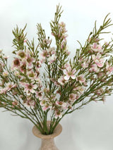 Artificial Wax Flower Spray (Pink)