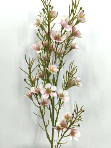 Artificial Wax Flower Spray (Pink)