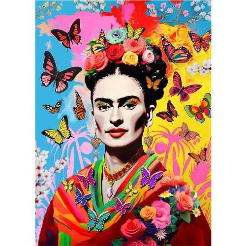 Jigsaw Puzzle - Timeless Icons Frida Butterflies (1000pcs)