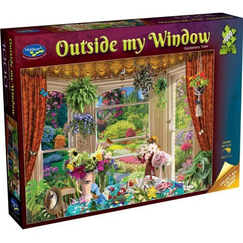 Jigsaw Puzzle - Outside my Window Gardeners View (1000pcs)