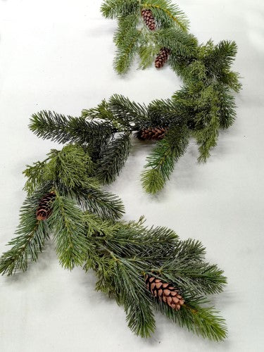 Artificial Spruce Pine Garland with Cone (180cm)