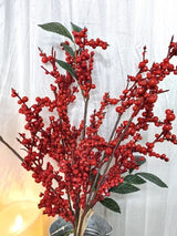 Artificial Mixed Red Berry Bundle