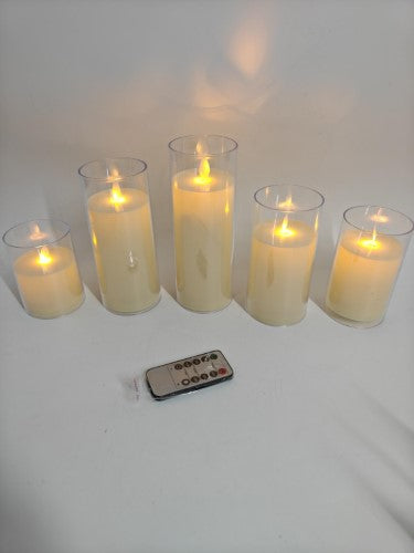Flameless Acrylic Candle (Set of 3)
