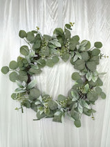 Wreath - Lamb ear & Eucalyptus  (24")