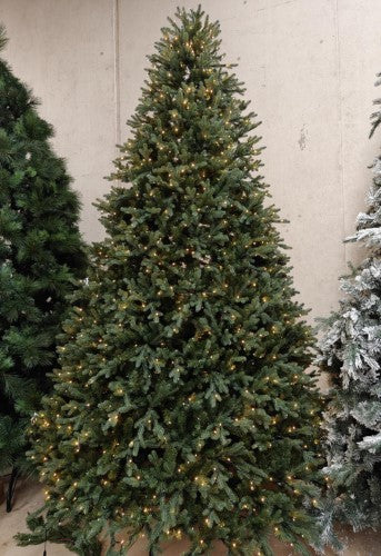 PE & PVC Mixed Pine Tree with 1500 LED Warm Lights - 10242 Tips