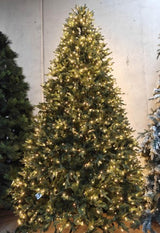 PE & PVC Mixed Pine Tree with 1500 LED Warm Lights - 10242 Tips