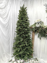 Slim Mixed PE & PVC pine Tree with 300 LED Warm Lights - 3026 Tips