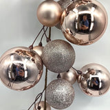 Garland - Mixed Christmas Bauble Ball 200cm (Rose Gold)