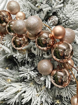Garland - Mixed Christmas Bauble Ball 200cm (Rose Gold)