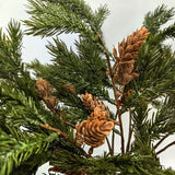 Artificial Deluxe Juniper Pine Spray with Cones