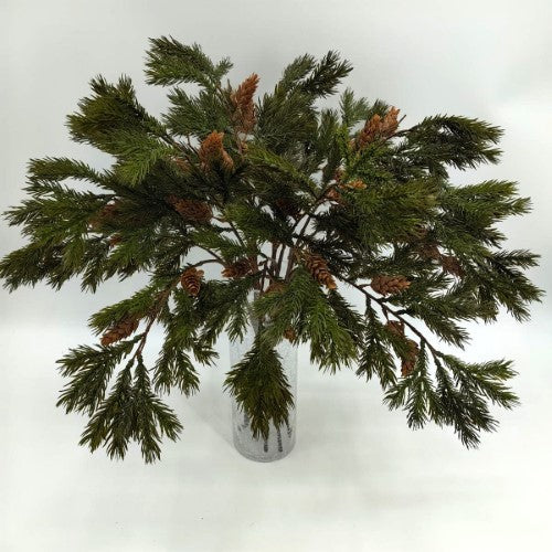 Artificial Deluxe Juniper Pine Spray with Cones