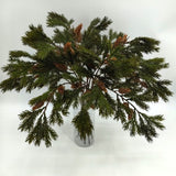 Artificial Deluxe Juniper Pine Spray with Cones