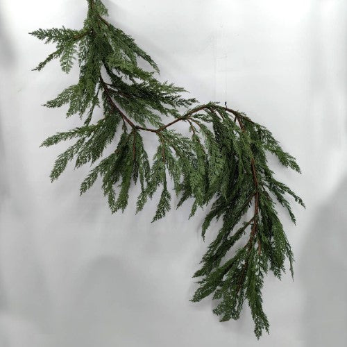 Artificial Real Touch Western Red Cedar Pine Garland (180cm)