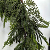 Artificial Real Touch Mixed Cedar & Norfolk Pine Garland (180cm)