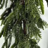 Artificial Real Touch Mixed Cedar & Norfolk Pine Garland (180cm)