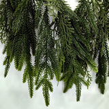 Artificial Real Touch Mixed Cedar & Norfolk Pine Garland (180cm)