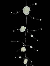 Pearl Garland with Form Flower - 150cm (Cream)