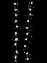 Pearl Garland with Form Flower - 150cm (White)