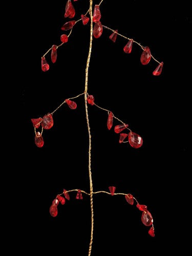 Acrylic Shell Garland - 190cm (Red)